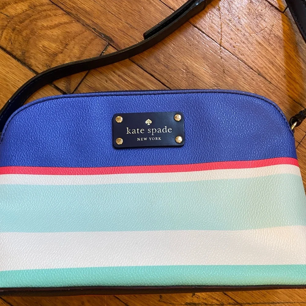 KATE SPADE Wellesley Hanna Stripe Crossbody Shoulder Purse Handbag Multicolor